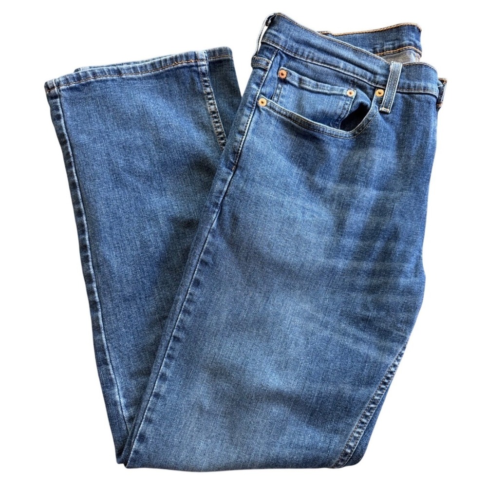 Levis‎ 559 Jeans Relaxed Straight Fit Men's Jeans 34x32 Medium Wash Blue Denim
